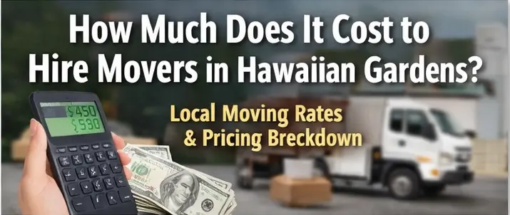 How Much Does It Cost to Hire Movers in Hawaiian Gardens?